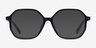 Crepuscule Black AcetateEyeglass Frames from EyeBuyDirect, with Tinted Lenses