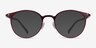 Solace Red PlasticEyeglass Frames from EyeBuyDirect, with Tinted Lenses