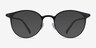 Solace Matte Black PlastiqueMontures de lunettes de vue d'EyeBuyDirect, Avec des Verres Teintés
