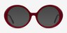 Voila Burgundy Tortoise AcetateEyeglass Frames from EyeBuyDirect, with Tinted Lenses