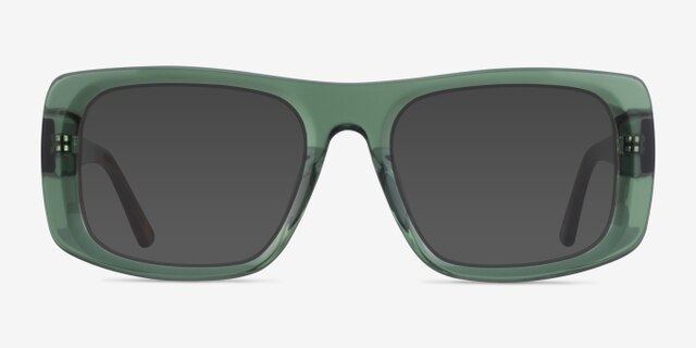 Sonny Clear Green Tortoise AcetateEyeglass Frames from EyeBuyDirect, with Tinted Lenses