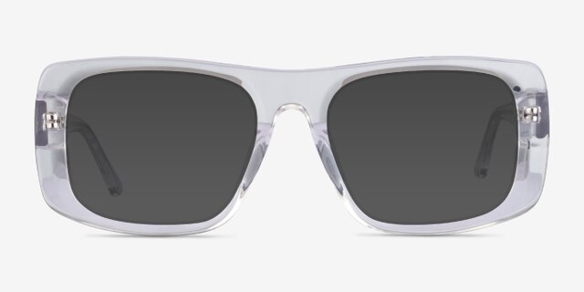 Sonny Clear AcetateEyeglass Frames from EyeBuyDirect, with Tinted Lenses