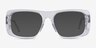 Sonny Clear AcetateEyeglass Frames from EyeBuyDirect, with Tinted Lenses