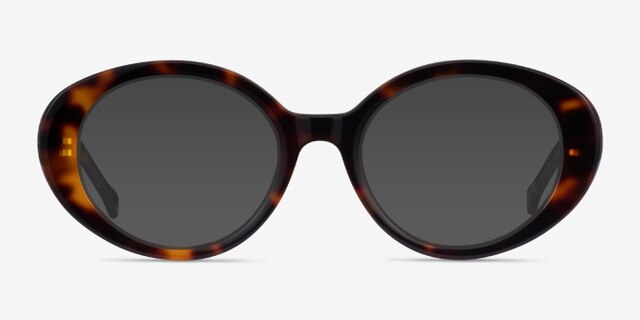 Bree Tortoise AcetateEyeglass Frames from EyeBuyDirect, with Tinted Lenses