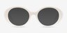 Bree White AcetateEyeglass Frames from EyeBuyDirect, with Tinted Lenses