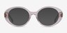 Bree Clear Beige AcetateEyeglass Frames from EyeBuyDirect, with Tinted Lenses