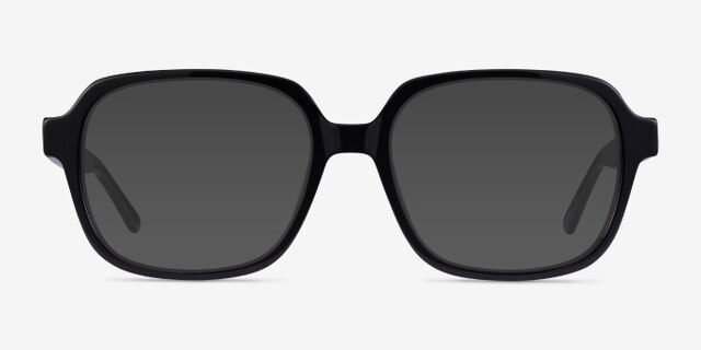 Kurt Black AcetateEyeglass Frames from EyeBuyDirect, with Tinted Lenses