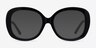 Tess Black AcetateEyeglass Frames from EyeBuyDirect, with Tinted Lenses