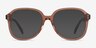 Tripp Clear Brown AcetateEyeglass Frames from EyeBuyDirect, with Tinted Lenses