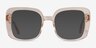 Calista Clear Yellow AcetateEyeglass Frames from EyeBuyDirect, with Tinted Lenses
