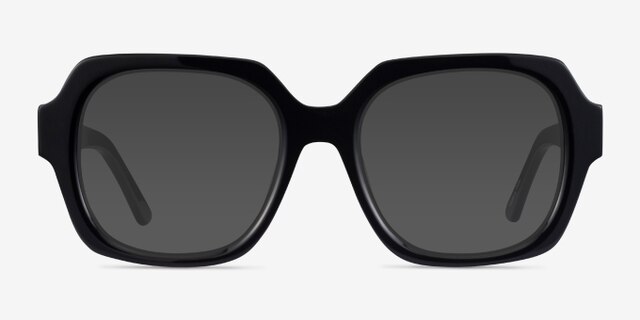 Ellen Black AcetateEyeglass Frames from EyeBuyDirect, with Tinted Lenses