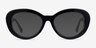 Dahlia Black AcetateEyeglass Frames from EyeBuyDirect, with Tinted Lenses