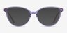 Wonder Clear Purple Pink AcetateEyeglass Frames from EyeBuyDirect, with Tinted Lenses