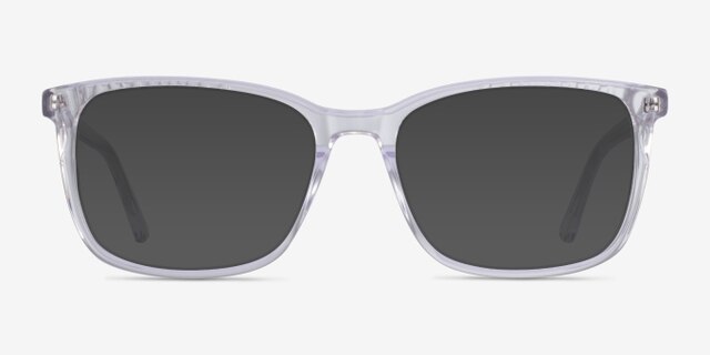 Meridian Clear AcetateEyeglass Frames from EyeBuyDirect, with Tinted Lenses