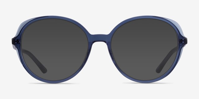 Pure Clear Blue AcétateMontures de lunettes de vue d'EyeBuyDirect, Avec des Verres Teintés