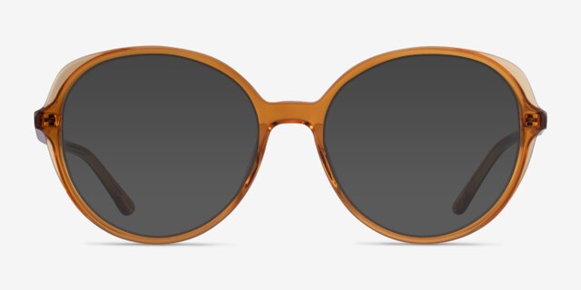 Pure Orange AcetateEyeglass Frames from EyeBuyDirect, with Tinted Lenses