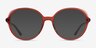 Pure Terracotta AcetateEyeglass Frames from EyeBuyDirect, with Tinted Lenses