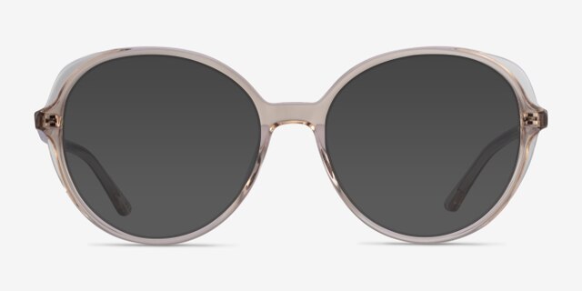 Pure Champagne AcetateEyeglass Frames from EyeBuyDirect, with Tinted Lenses