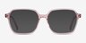 Bucolic Clear Pink AcetateEyeglass Frames from EyeBuyDirect, with Tinted Lenses