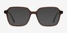 Bucolic Clear Brown AcetateEyeglass Frames from EyeBuyDirect, with Tinted Lenses