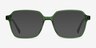 Bucolic Clear Green AcetateEyeglass Frames from EyeBuyDirect, with Tinted Lenses