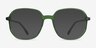 Natural Clear Green AcetateEyeglass Frames from EyeBuyDirect, with Tinted Lenses