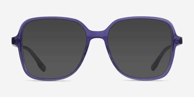 Bloom Clear Purple AcétateMontures de lunettes de vue d'EyeBuyDirect, Avec des Verres Teintés