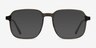 Ozone Clear Dark Green AcétateMontures de lunettes de vue d'EyeBuyDirect, Avec des Verres Teintés