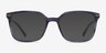 Conscious Blue Striped AcetateEyeglass Frames from EyeBuyDirect, with Tinted Lenses