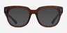 Life Clear Brown AcétateMontures de lunettes de vue d'EyeBuyDirect, Avec des Verres Teintés
