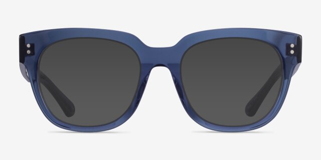 Life Clear Blue AcetateEyeglass Frames from EyeBuyDirect, with Tinted Lenses
