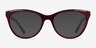Felicity Burgundy Gold AcetateEyeglass Frames from EyeBuyDirect, with Tinted Lenses