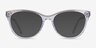 Felicity Clear Gold AcetateEyeglass Frames from EyeBuyDirect, with Tinted Lenses