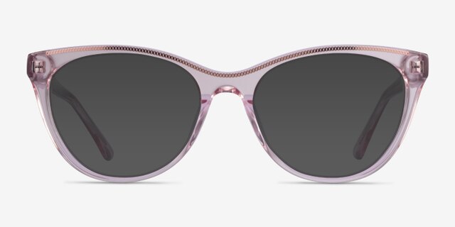 Felicity Clear Pink Rose Gold AcetateEyeglass Frames from EyeBuyDirect, with Tinted Lenses