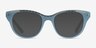 Arcady Blue Gold AcetateEyeglass Frames from EyeBuyDirect, with Tinted Lenses