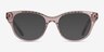 Arcady Clear Pink Gold AcetateEyeglass Frames from EyeBuyDirect, with Tinted Lenses