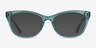 Arabesque Clear Green Gold AcétateMontures de lunettes de vue d'EyeBuyDirect, Avec des Verres Teintés