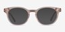Hoop Clear Pink Gold AcetateEyeglass Frames from EyeBuyDirect, with Tinted Lenses