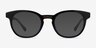 Hoop Black Gold AcetateEyeglass Frames from EyeBuyDirect, with Tinted Lenses