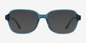 Patina Clear Blue AcetateEyeglass Frames from EyeBuyDirect, with Tinted Lenses