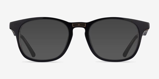 Casting Black Gold AcetateEyeglass Frames from EyeBuyDirect, with Tinted Lenses