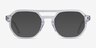 Stratum Clear AcetateEyeglass Frames from EyeBuyDirect, with Tinted Lenses