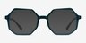 Glister Iridescent Dark Green AcetateEyeglass Frames from EyeBuyDirect, with Tinted Lenses