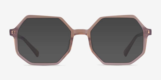 Glister Iridescent Purple AcetateEyeglass Frames from EyeBuyDirect, with Tinted Lenses
