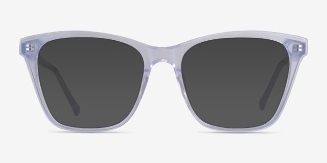 Luminescence Iridescent Clear AcetateEyeglass Frames from EyeBuyDirect, with Tinted Lenses