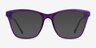 Luminescence Iridescent Purple AcetateEyeglass Frames from EyeBuyDirect, with Tinted Lenses