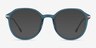Original Iridescent Blue AcetateEyeglass Frames from EyeBuyDirect, with Tinted Lenses