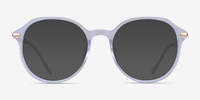 Original Iridescent Clear AcetateEyeglass Frames from EyeBuyDirect, with Tinted Lenses