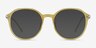 Original Iridescent Yellow AcetateEyeglass Frames from EyeBuyDirect, with Tinted Lenses