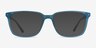 Prismatic Iridescent Blue AcetateEyeglass Frames from EyeBuyDirect, with Tinted Lenses